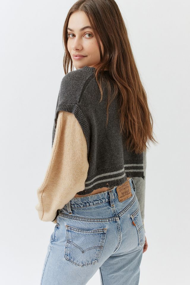 UO Drew Pullover Ponticello Manica a Contrasto  #2