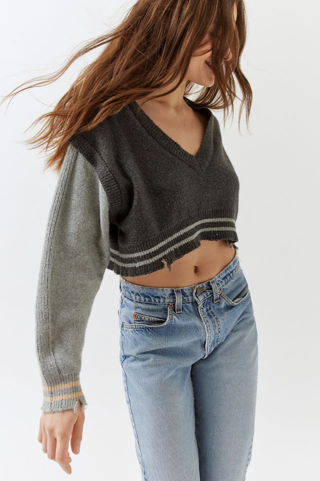 UO Drew Pullover Ponticello Manica a Contrasto  #4