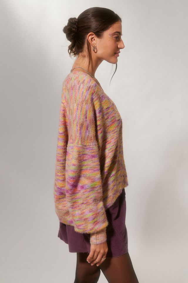 UO Thea Fuzzy Knit Cardigan  #3