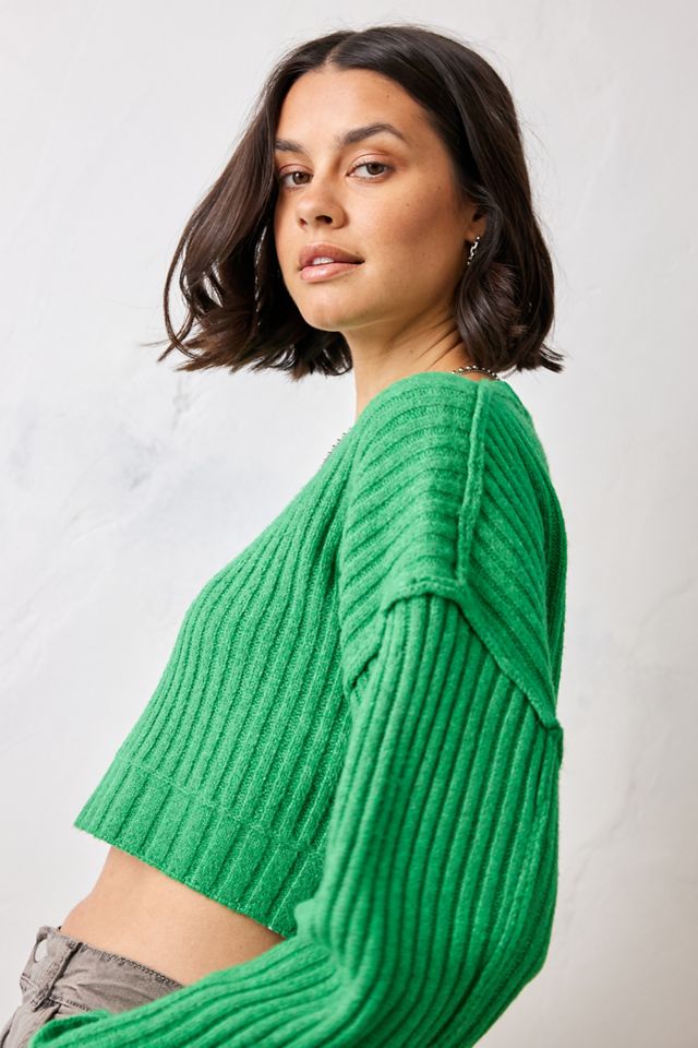 Pull en maille ample à encolure slash UO #2