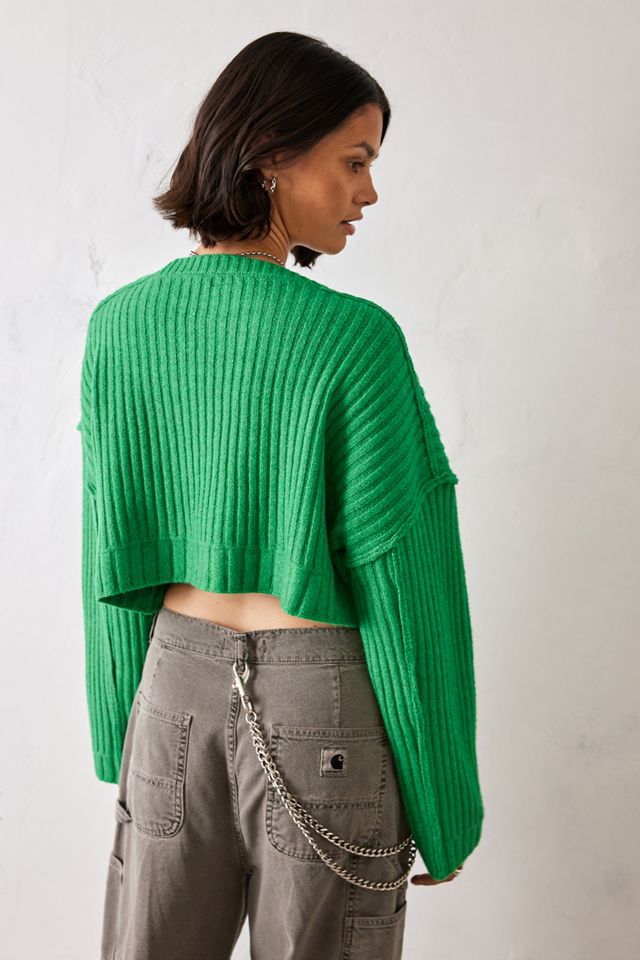 Pull en maille ample à encolure slash UO #3