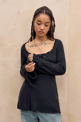 Haut en maille pointelle Catherine en taille: XS - Kimchi Blue - Modalova