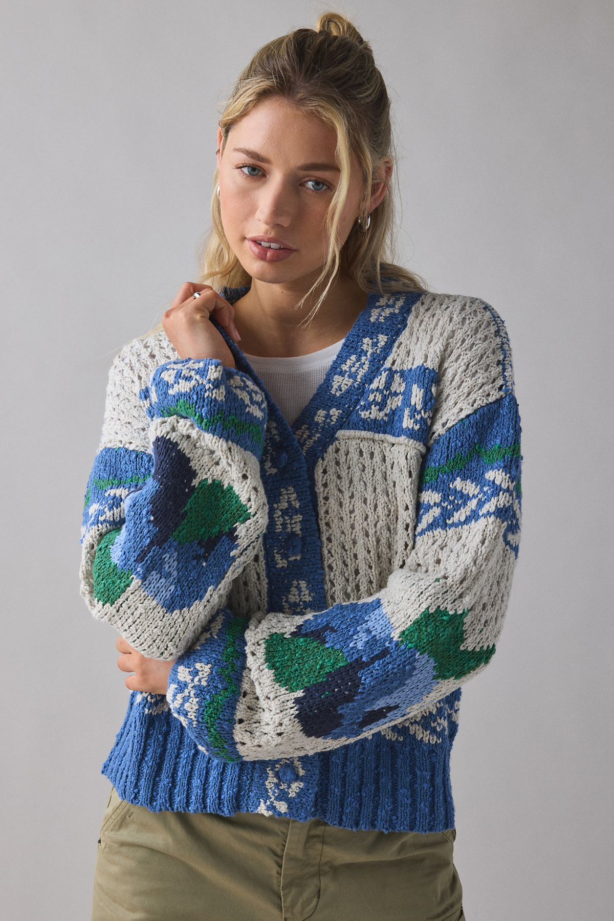 UO Libby Blueberry Cardigan