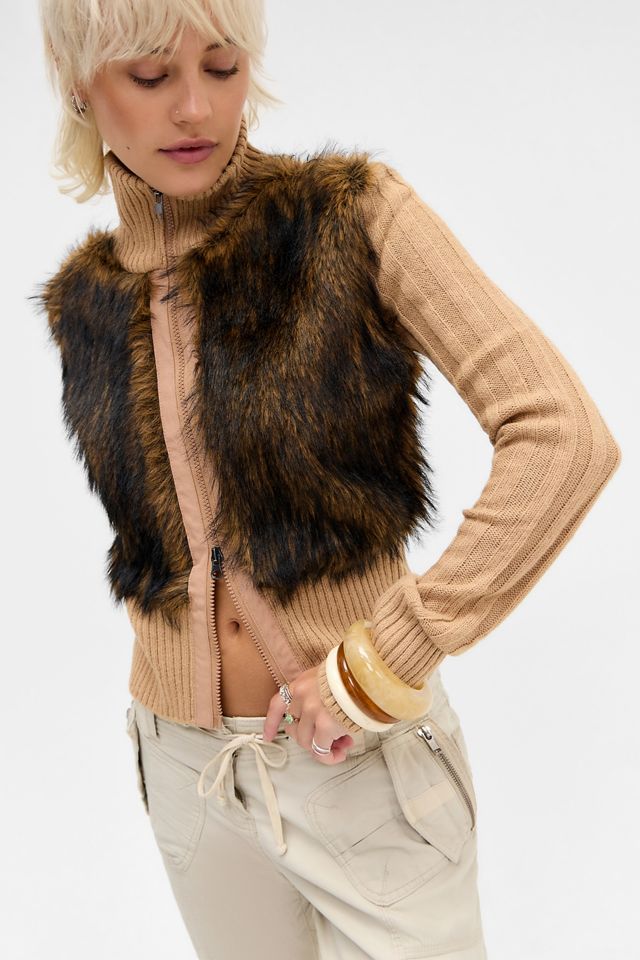 UO Tori Faux Fur Jacket