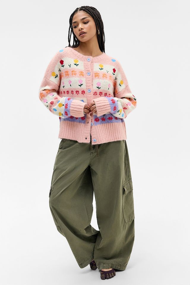 UO Becca Floral Embroidered Cardigan #2