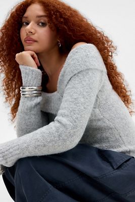 Maglione a maniche lunghe con spalle scoperte UO Andie