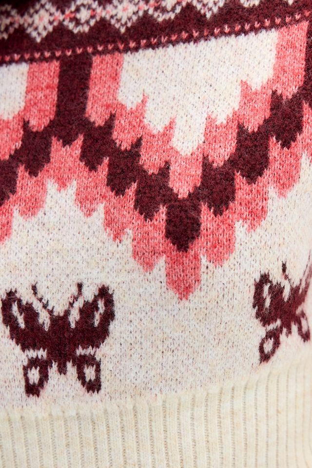 Maglione in maglia jacquard arricciato Out From Under #4