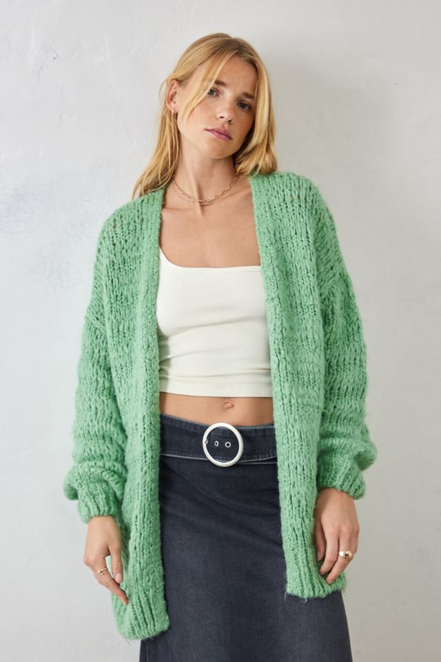 Urban outfitters 2025 green cardigan