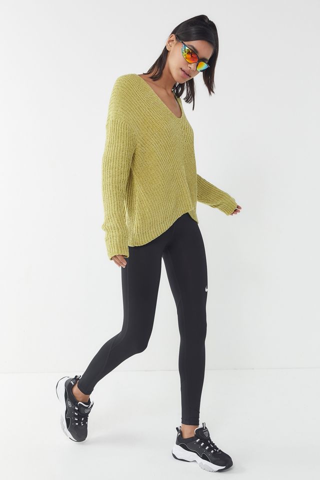 UO Whitney Plush V-Neck Jumper #1