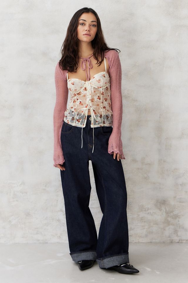 UO Cosy Tie-Front Balletcore Shrug  #2