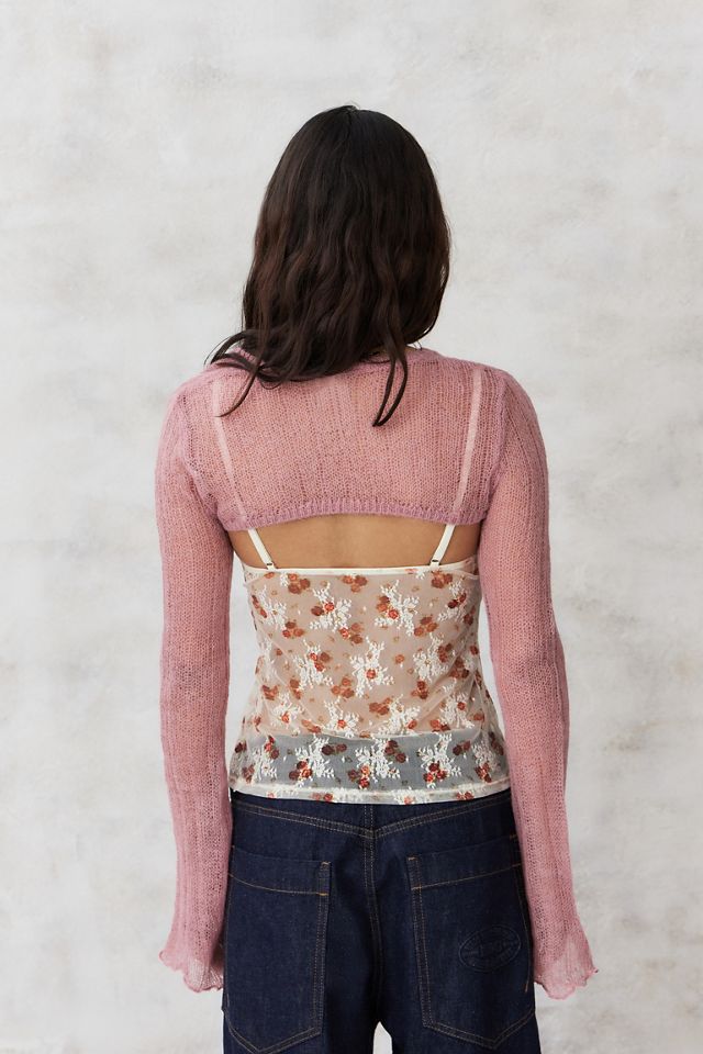 UO Cosy Tie-Front Balletcore Shrug  #3