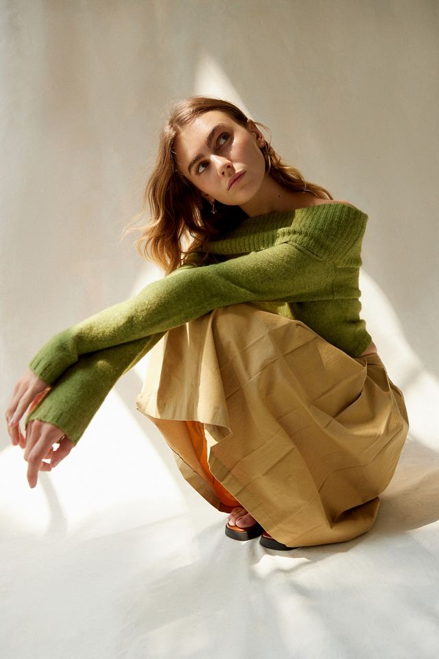 Silence + Noise Claudia Knitted Bardot Top #3