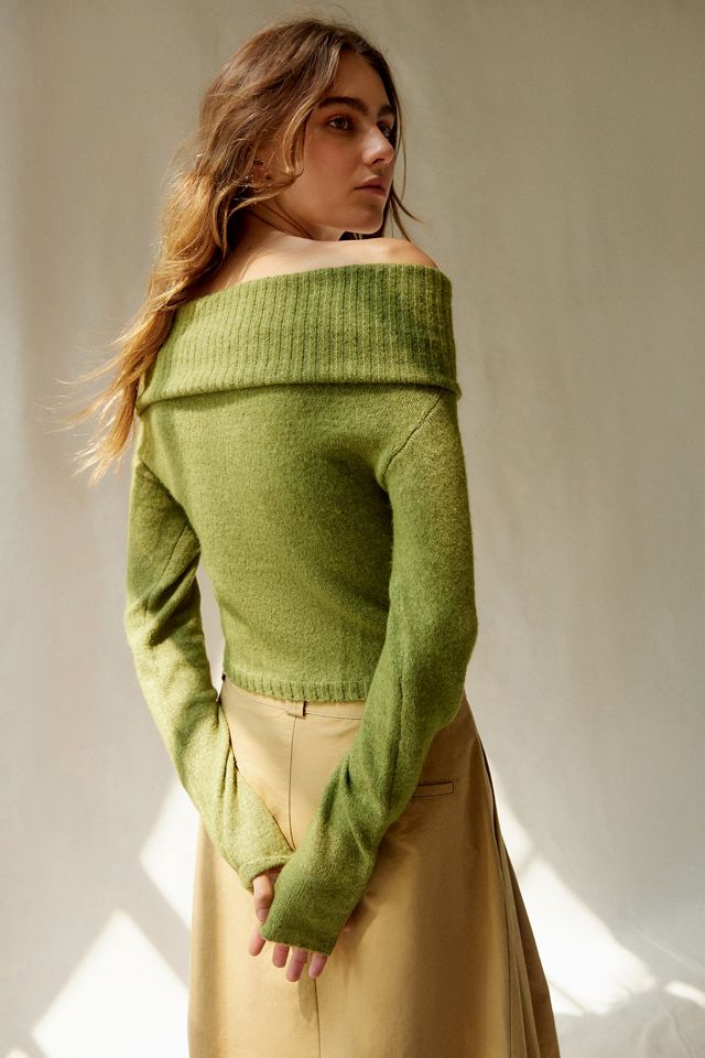 Silence + Noise Claudia Knitted Bardot Top #4