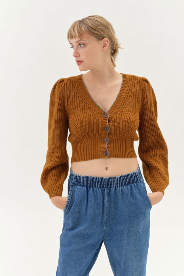 Urban outfitters orange on sale cardigan