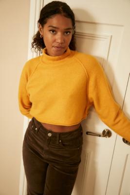 turtle neck cropped jumper