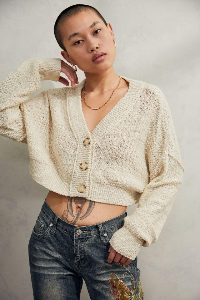 Cropped cardigan urban outfitters sale