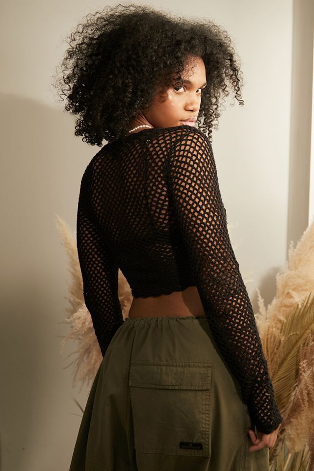 UO Hand-Crocheted Tie-Front Top  #2