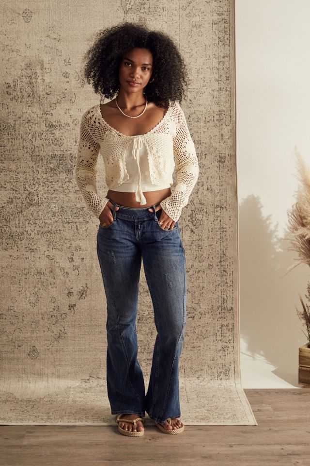 UO Hand-Crocheted Tie-Front Cardigan #2