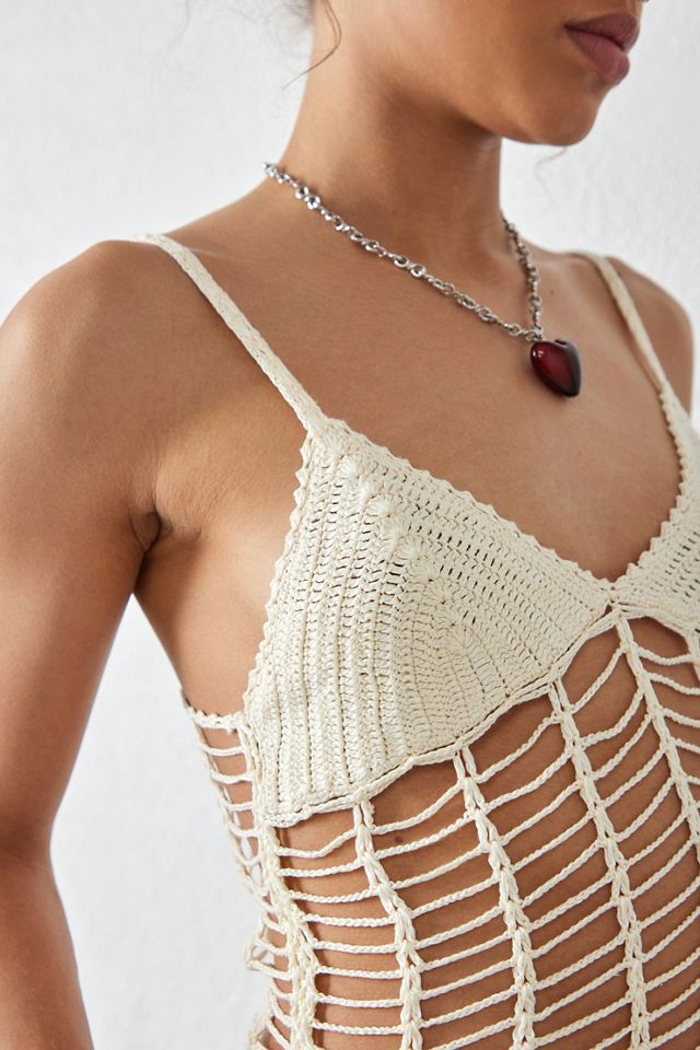 Débardeur en maille à échelle UO Paris #2