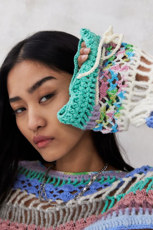 UO Knitted Ribbon Tie Shrug  #1