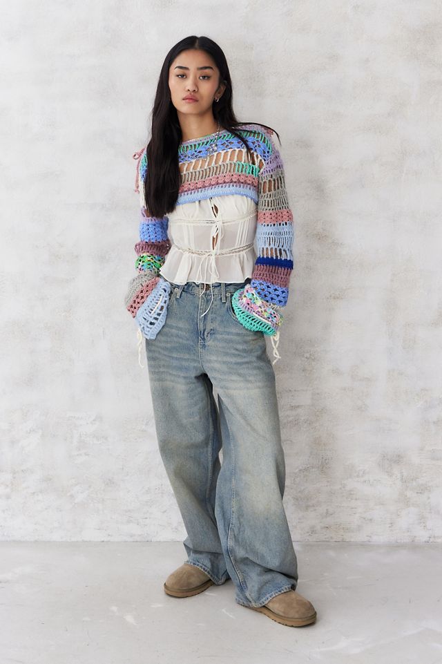 UO Knitted Ribbon Tie Shrug  #2