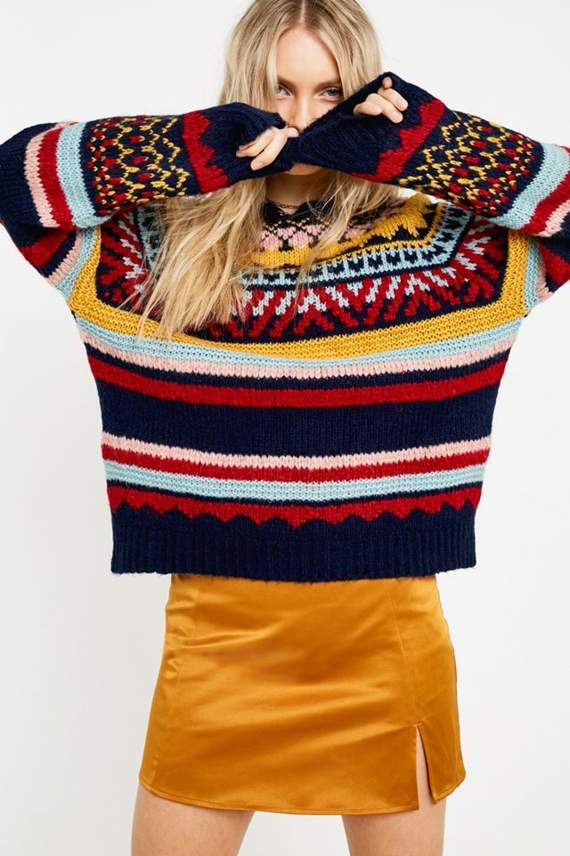 UO - Pull à imprimé jacquard  #1