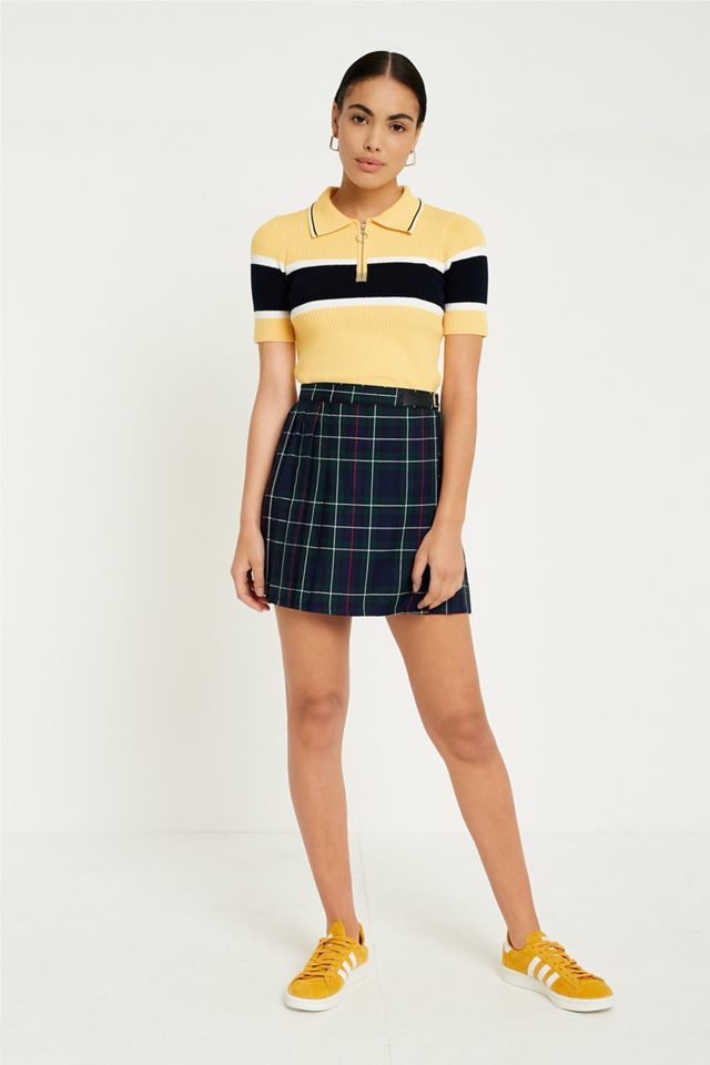 UO Rayed Zip-Up Jumper #4