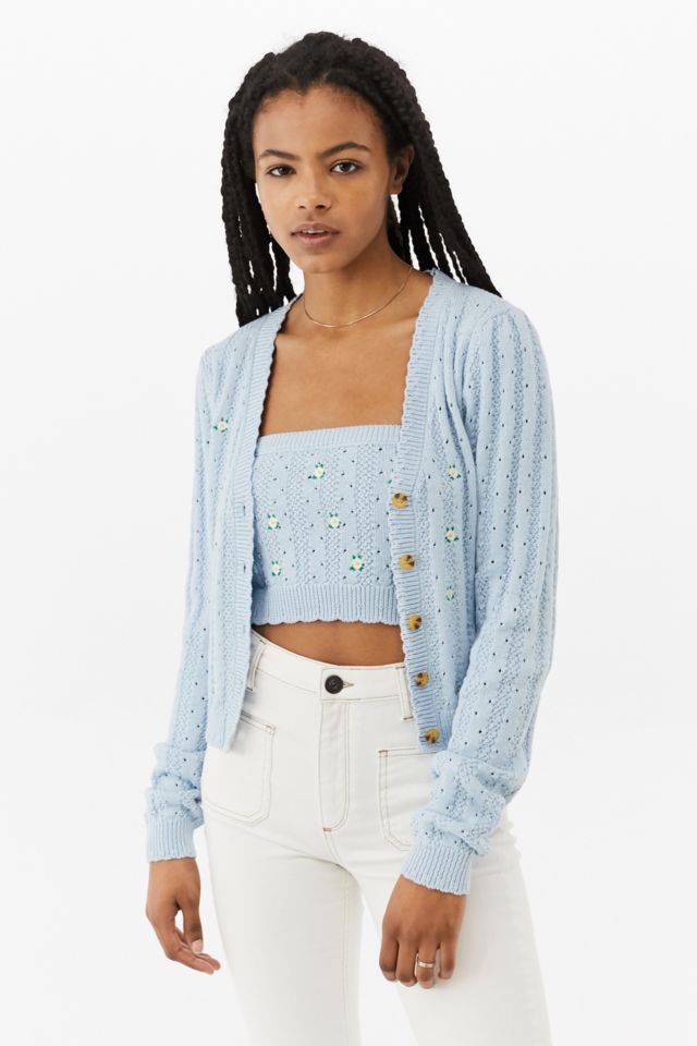 UO Embroidered Cardigan Urban Outfitters UK