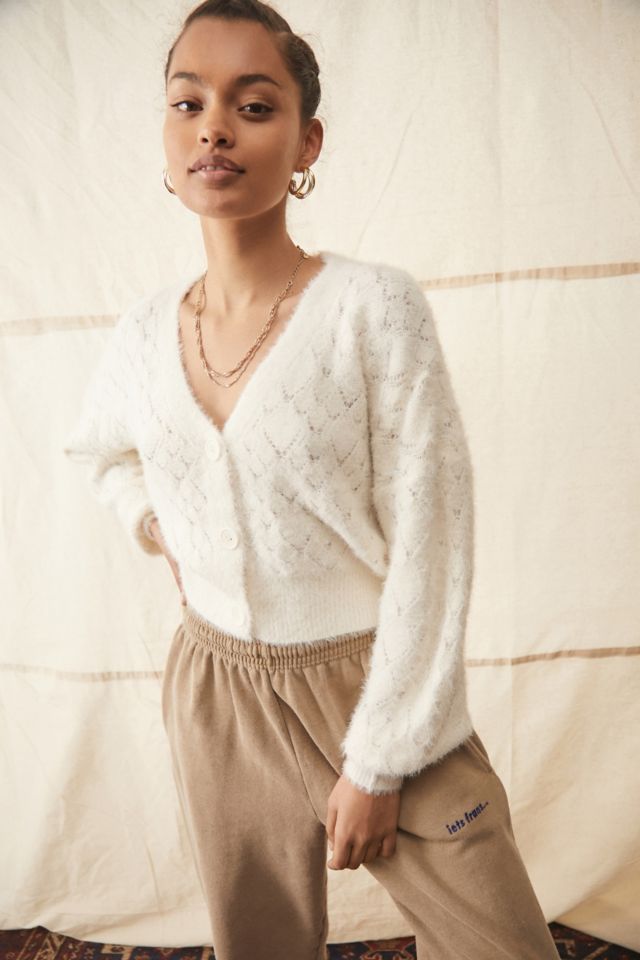 Urban outfitters 2025 fuzzy cardigan