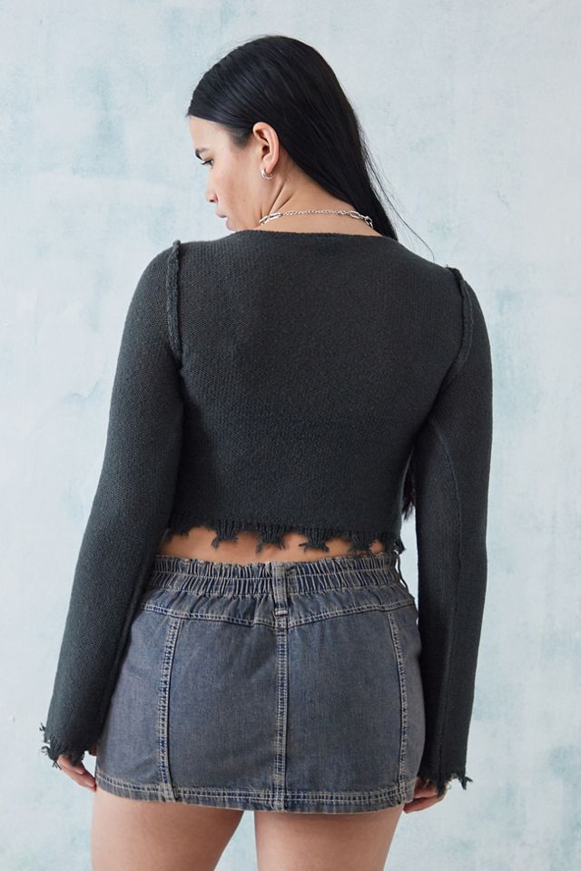 UO Solid Star Knitted Crop Top #3