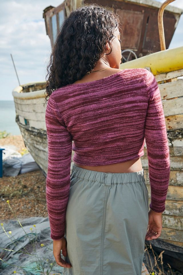UO - Haut court en maille rayée ombrée #3