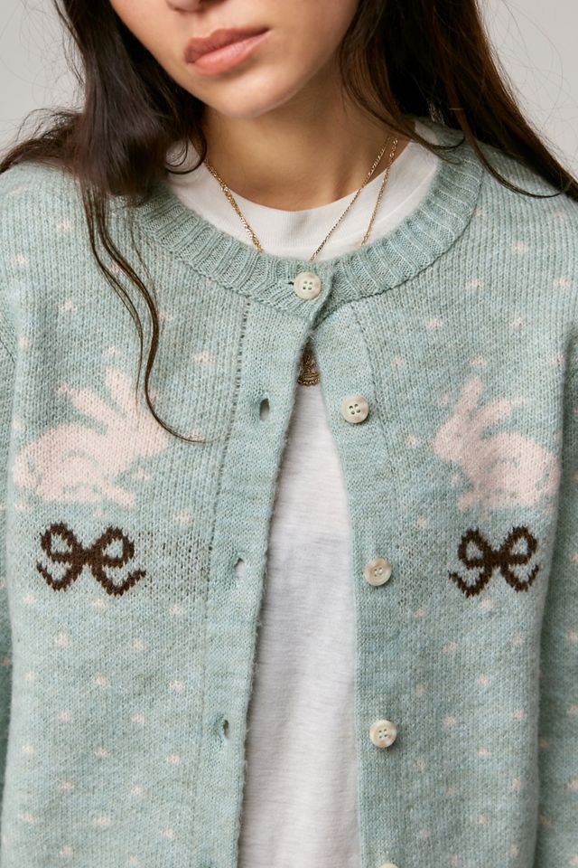 Kimchi Blue Bunny Bow Cardigan #1
