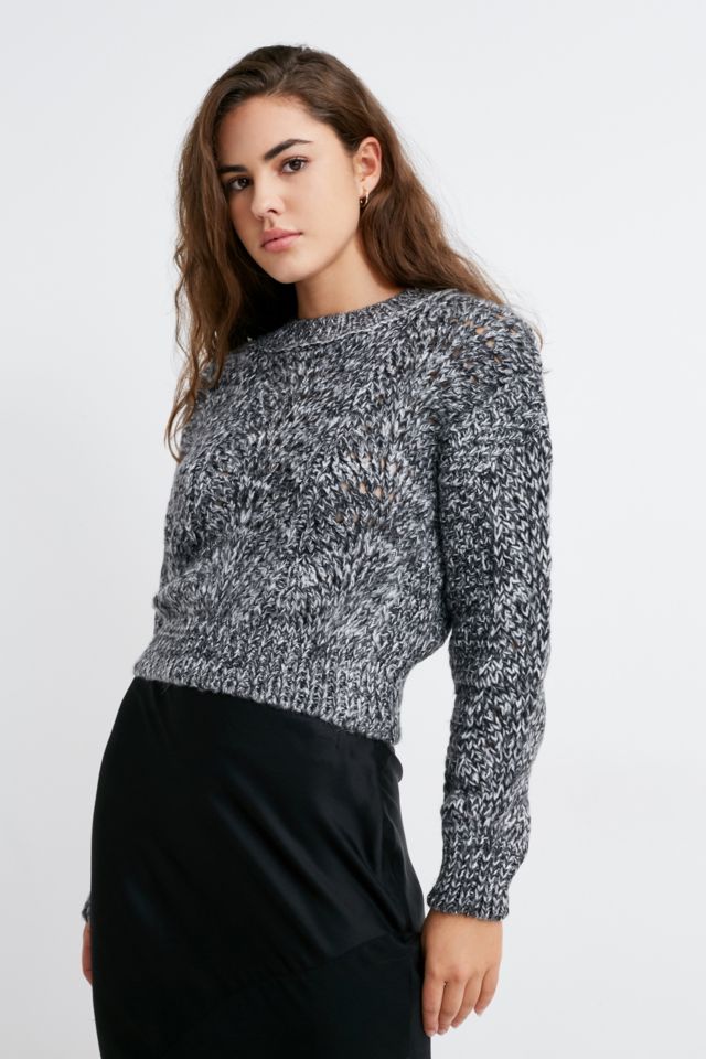 UO Pointelle Knit Jumper | Urban Outfitters UK