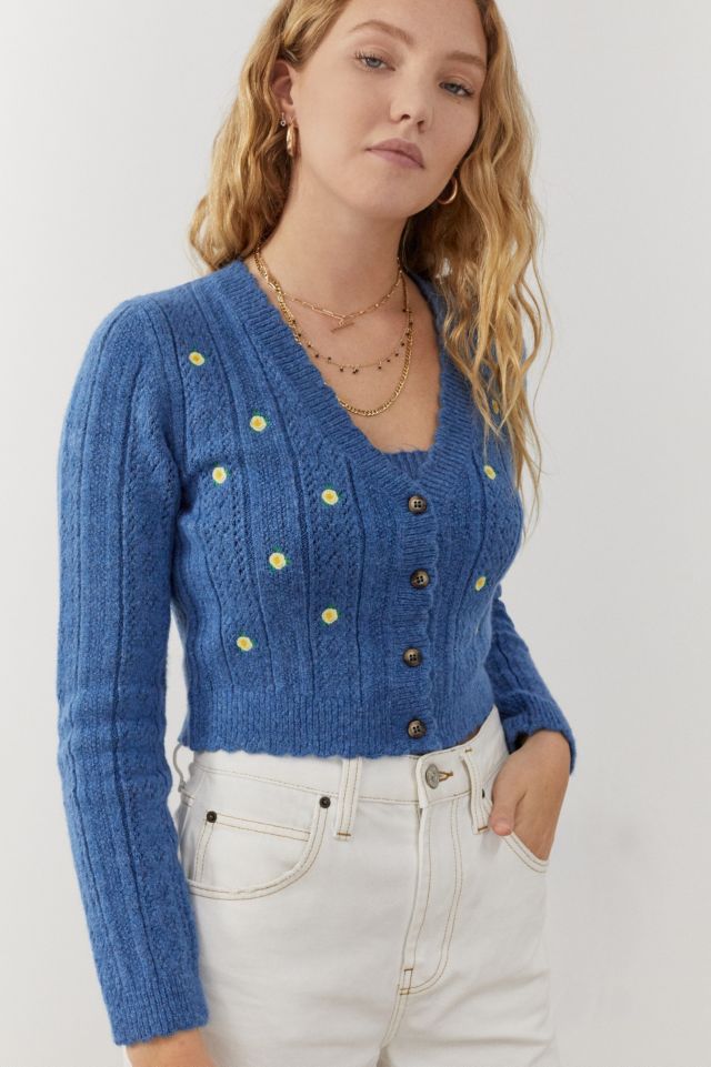 Urban outfitters hot sale blue cardigan