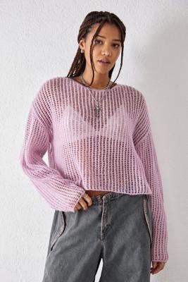 UO Sheer Knit Jumper | Urban Outfitters UK