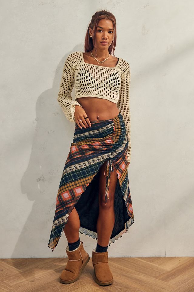 Pull court en maille ajourée UO #2