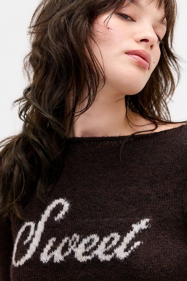 UO Süßer Slogan Pullover #1