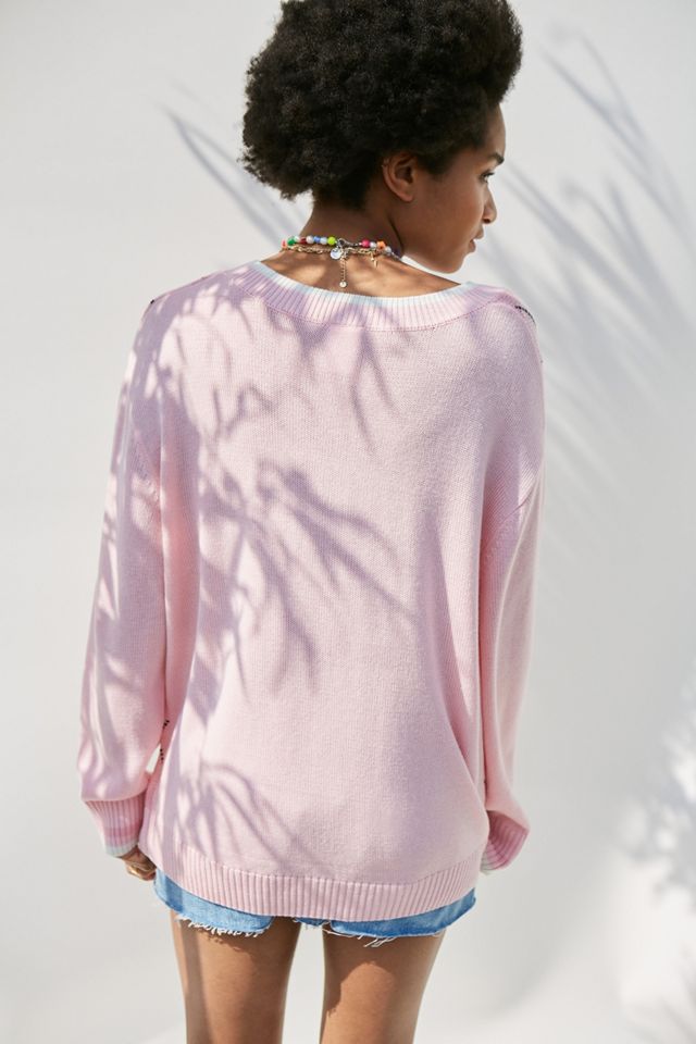 iets frans... Argyle Knit Boyfriend Jumper #1