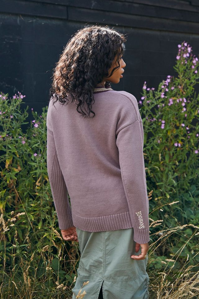 Pull en maille à col en V profond BDG #2