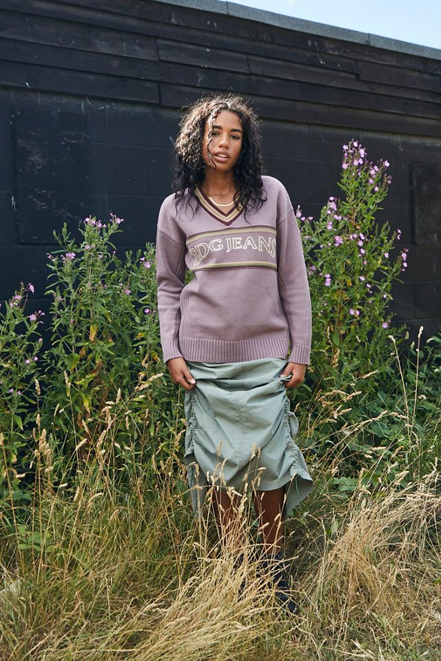 Pull en maille à col en V profond BDG #3