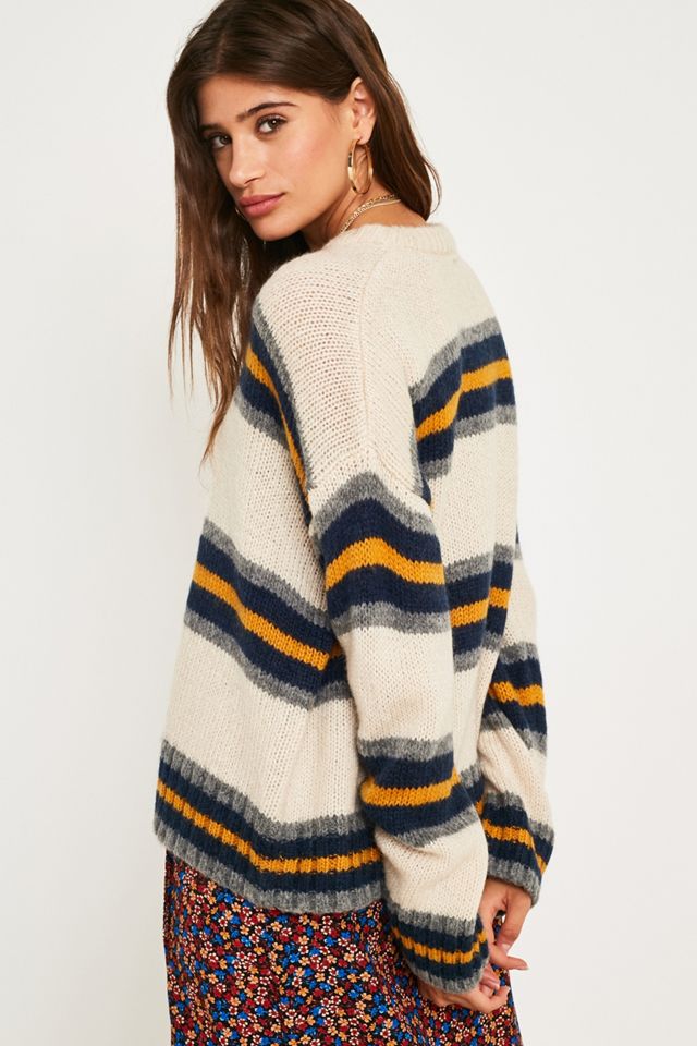 UO - Pull à rayures beige  #3