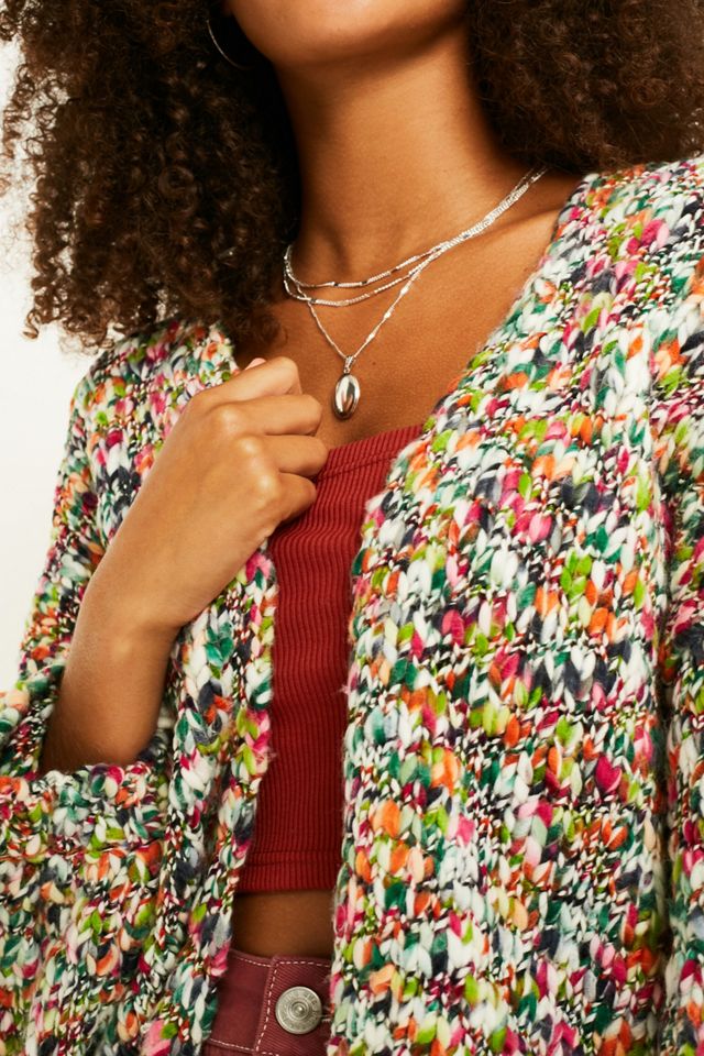 UO Rainbow Knit Balloon Sleeve Cardigan #2