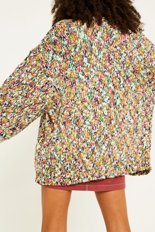 UO Rainbow Knit Balloon Sleeve Cardigan #4