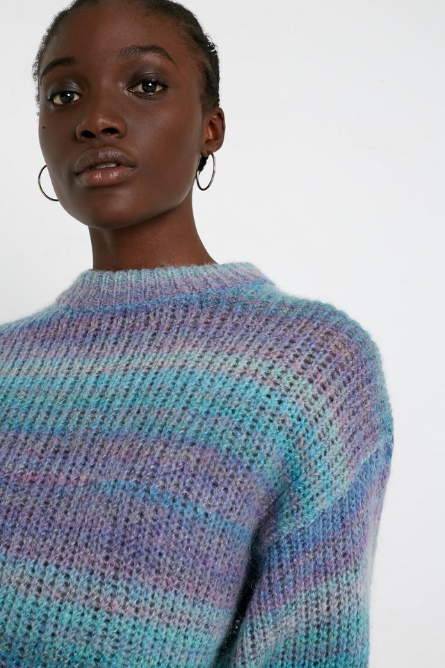 UO Ombre Spacedye Balloon Sleeve Blue Jumper #2