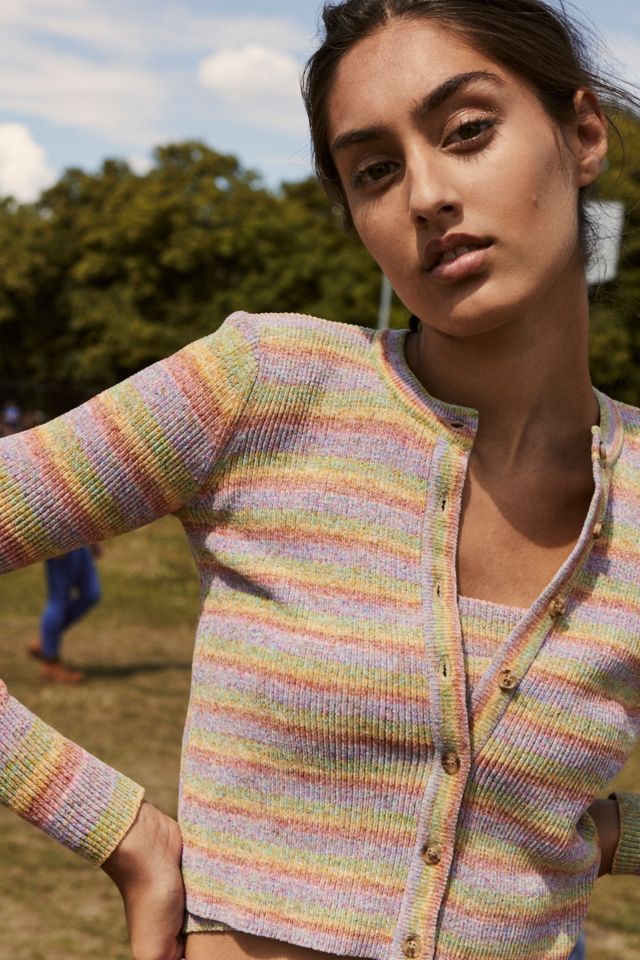 Urban outfitters hot sale rainbow cardigan