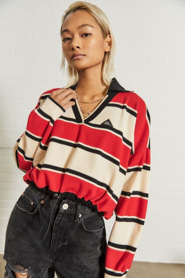 Urban Outfitters Iets frans Collared Bungee Hem Top