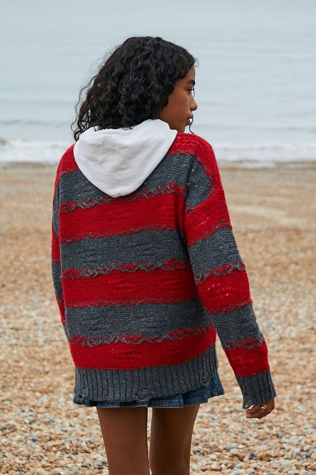 Maglione Lavorato a Maglia a Righe UO #3