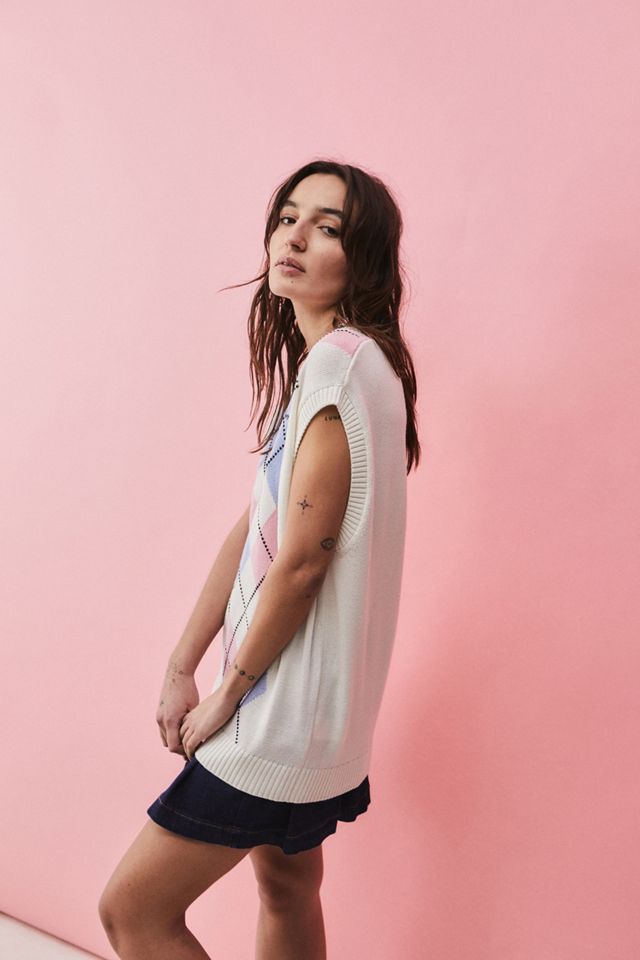 iets frans... Argyle Boyfriend Tank Top #5