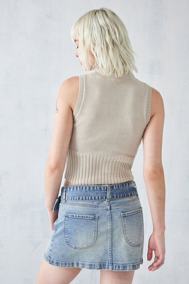 BDG Bobbi Zip-Through Sleeveless Cardigan  #3