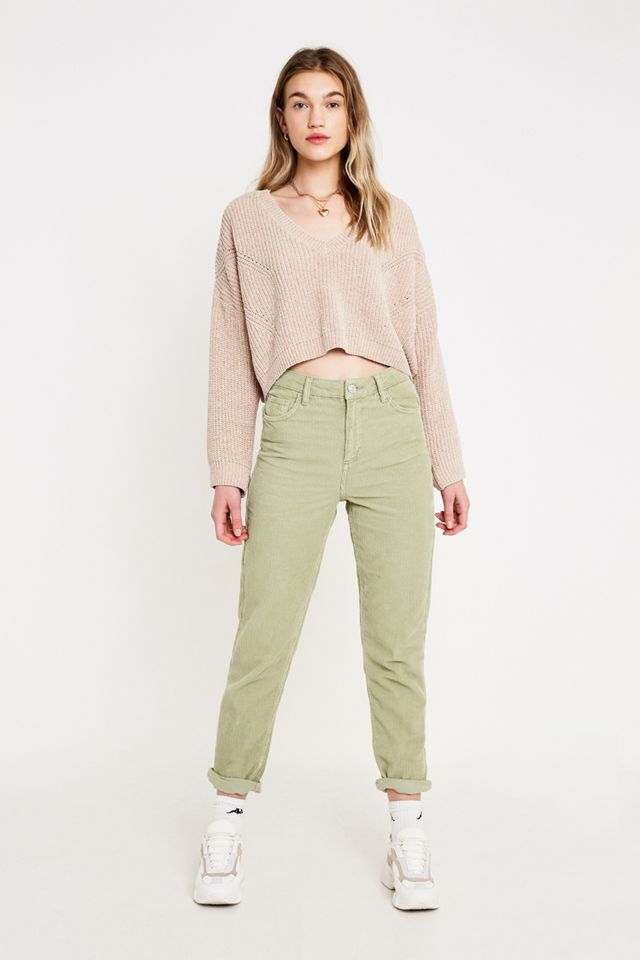 Urban Outfitters – Lässiger Chenille-Pullover mit V-Ausschnitt #2